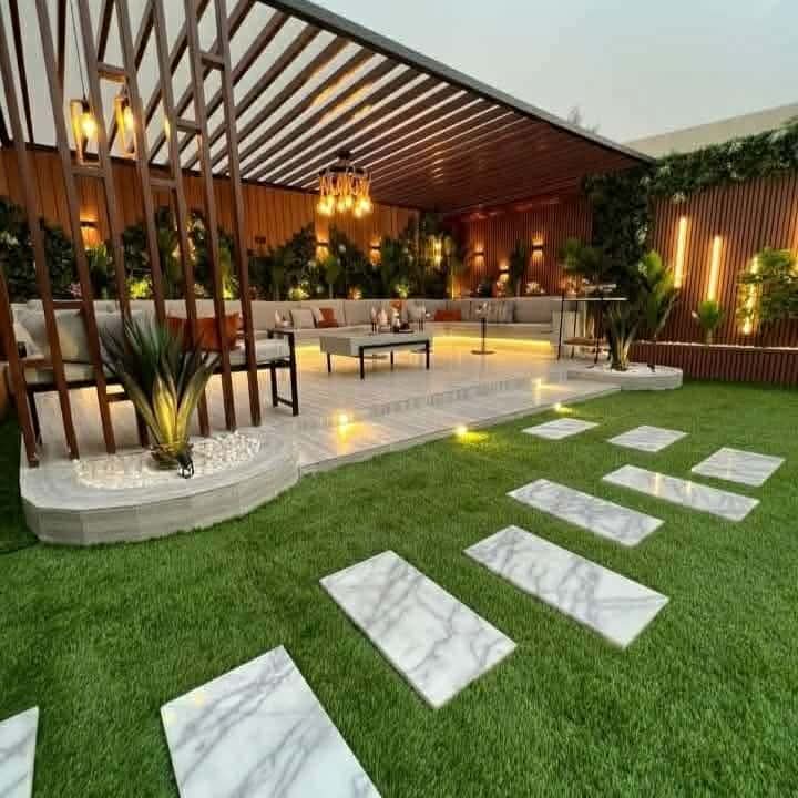 تصميم مظلات حدائق منزلية
